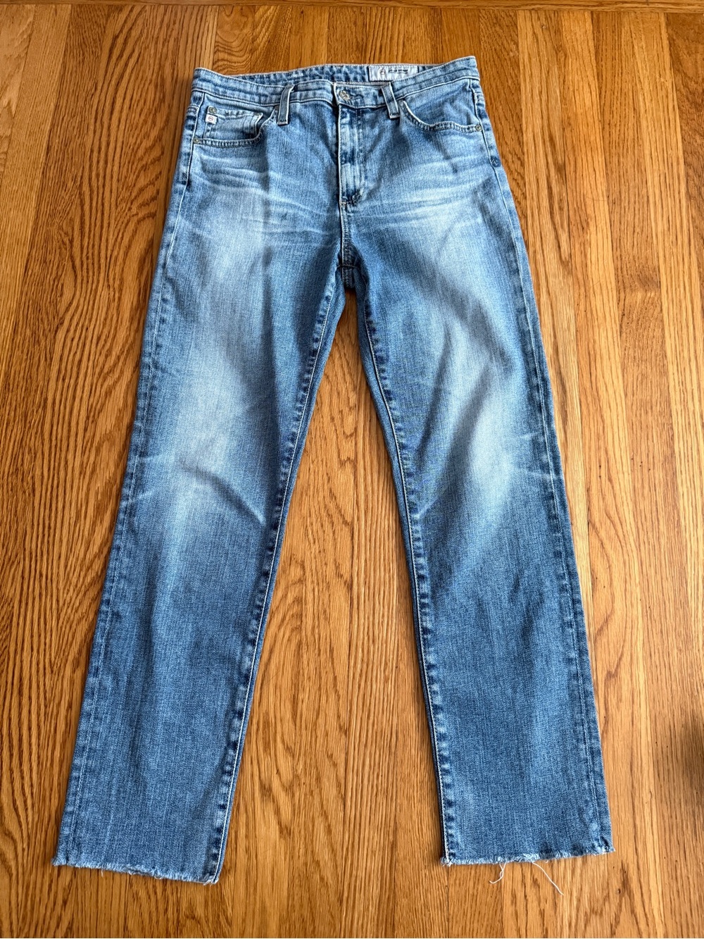 AG Adriano Goldschmied Isabelle high rise straight crop jeans 29R